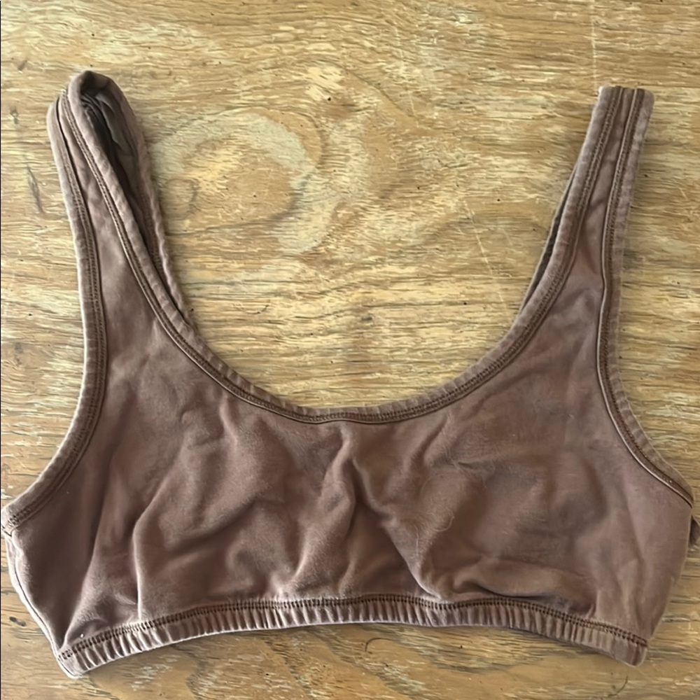 MATE the Label Brown Bra Soft Intimates